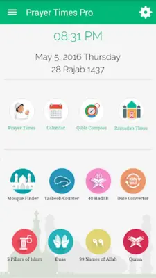 Prayer Times Qibla Compass, Quran, Kalma & Azan android App screenshot 1